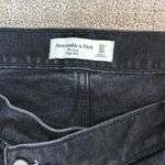 Abercrombie & Fitch A&F “The dad high rise” asymmetric criss cross waistband washed black grey gray Photo 6