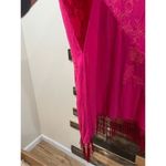 Chico's Chico’s NWT Floral Embroidered Berry Pink Ruana Wrap Photo 7