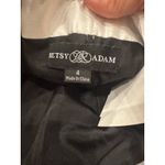 Betsy and Adam Black & White Strapless Satin Gown - Size 4 (new) Photo 5