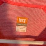 Lucy Tech Long Sleeve Athletic Top Hot Pink White Stripes Size XS Photo 7