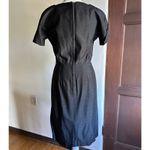 50s Vintage Black Short Sleeve Sheath Cocktail Dress Wiggle dress | Size Small Photo 1