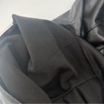 Joie  Black Faux Leather Pants Leggings Cropped Wide Leg Pleather Size Medium Photo 7