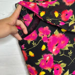 Abound  Floral Flutter Sleeve High/Low Maxi Dress Black/Pink Size L Photo 8
