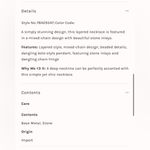 Free People NWT  Chantilly Layered Necklace In Silver Photo 3