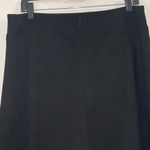 Adrienne Vittadini  Studio Women Black Basic Solid Rayon Ruffle Midi Skirt 12 Photo 1