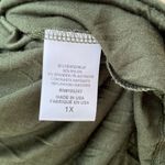 H.I.P. NWT π« 2-Piece Set, Olive Green Sheer Lace Retro Peasant Top+Tank Top, 1X Photo 12