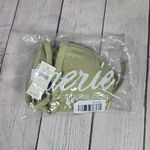Aerie Ruched Bandeau Bikini Top in Dried Sage XXS NWT Photo 5
