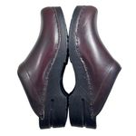 BJORK STELLA Open Back Cabrio Brown Leather Clogs Size 10 Photo 4