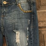 Bongo  Skinny  Leg Jeans Size 3Chain‎ Embellishments Distressed Photo 1