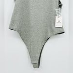 Something Navy 🆕 NWT  Bodysuit Grey Light Heather Top Sleeveless Button Back XL Photo 9