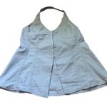 Urban Outfitters Sari Halter Vest Denim Chambray Top Ashleigh Blue NWT Medium Photo 4