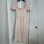 Midnight Doll Puff Short Sleeve Smocked Bodice Tiered Dress Size M Photo 6