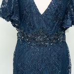Mac Duggal Navy Embellished Evening Gown Photo 14