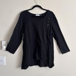 Habitat Clothes to Live In Medium Tunic Top Button Accent Cotton Coastal Boho Photo 0