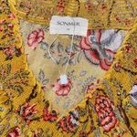 Sonmer Womens Floral Ruffled Sleeveless‎ Maxi Dress Yellow Size Medium NWOT Photo 9