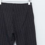 Gap Womens Ponte Crop Flare Pinstripe Pants Size 00 Black Career Professional Photo 5