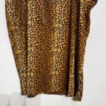 Erika Brooke Tan Leopard Sequins Denim Vintage Midi Skirt Sz 24 Photo 2