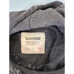 Garage hoodie womens size M grey blue knit front cowl neck Photo 5