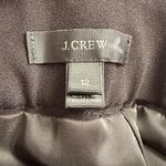 J.Crew Womens size 12 Ruffle Pencil Skirt in 365 Crepe Black Lined h6113 Photo 8