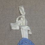 Sienna Sky NWOT Blue & White Seersucker Shirred Midi Dress - Small Photo 3