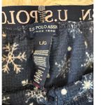 U.S. Polo Assn. Pajama Pants Women's L Snowflake Print Cozy Loungewear Sleepwear Photo 1