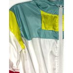 Vtg 80sNeon Pink Colorblock Nylon JumpSuit‎ one Photo 2