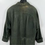 wilson's leather Vintage  Adventure Bound Green Trench Coat Jacket Photo 9
