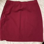 SheIn Burgundy mini skirt Photo 3