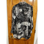 Burberry  Women’s Chava Dreamscape Print Silk Oversized Shirt Size 8 Photo 4