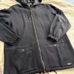 St. John ‎ Knit SPORT NWOT Black LOGO Hoody Jacket Size Small Photo 0