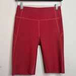 Outdoor Voices  red high waist biker shorts activewear gym workout women's small Photo 1