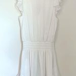 Ramy Brook NWT  Simona dress white dress with silver sparkle M Photo 6