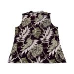 Tommy Bahama Womans M Hawaiian Sleeveless Silk Top Purple Velvet Sandwash Nwt Photo 3