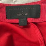 Michael Costello  Beautrix Cut Out Long Sleeve Mini Dress in Red Size XS Photo 6