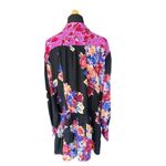 Free People Brunch A Bunch Longsleeve Tunic Top Black Floral Motif Size Small Photo 5