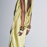 ZARA  dress zw collection satin flowy Sleeveless lime Green evening party wedding  Photo 10