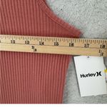 Hurley  Sleeveless Ribbed Side Slit Maxi Dress in Faded Rose Photo 4