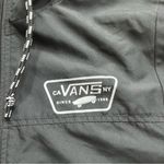 Vans  Black Windbreaker Jacket XS – Lightweight Hooded Skate Style Photo 1