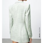 ZARA  Tweed Green Blazer Photo 2