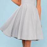 Lulus NWT Lulu’s Irresistible Charm Grey Fit & Flare MIDI A-Line Dress Photo 0