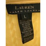 Ralph Lauren Lauren  Womens L Cable Knit Yellow Button Cardigan Long Sleeve Photo 2