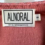 Vtg Sm ALNORAL by Al Spokavicius Santana Knit Wool Blend Dress Pink Lion Buttons Photo 6
