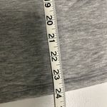 Crown & Ivy  Gray Top with Multicolor Sleeve Trim Photo 3