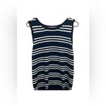 Croft & Barrow  Navy and White Striped Tank Top Photo 4