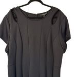 Lane Bryant Black A-Line Full Skirt Short Sleeve Dress Sz 28 Photo 0