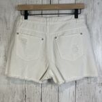 Chelsea and Violet C & V shorts womens size 28 white denim distressed festival Photo 3