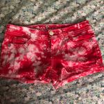 Wall Flower  tie dye red shorts size 5 Photo 0
