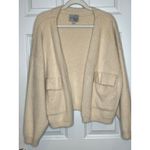 Kut From The Kloth  Cream Soft‎ Plush Open Front Cardigan Large Photo 1