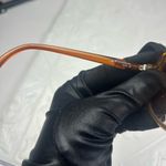 Optyl Womenโs Oversized Square Sunglasses Amber Frame Orange Gradient Lenses Brown Photo 7