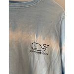 Vineyard Vines  Top Women's Medium Blue Tie Dye Long Sleeve Tee Whale Cotton Photo 4